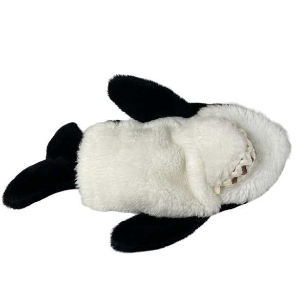 Vintage Orca Killer Whale Children’s Hand Puppet Plush Simple Toy USA Made Rare - Picture 14 of 14